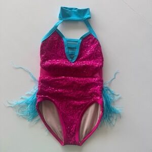 Weissman Sparkling Pink and Teal Dancewear